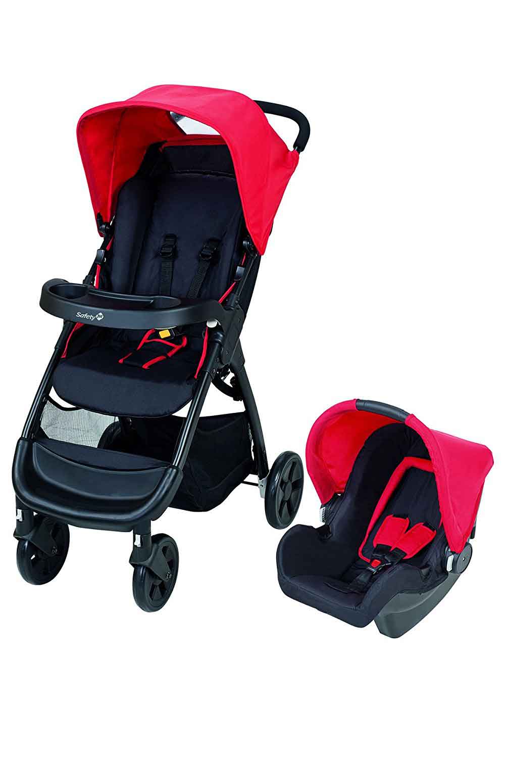 Poussette-combinee SAFETY 1ST Pack trio poussette cosy nacelle Amble rouge  Ribbon red moins cher